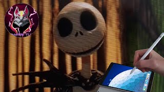 JACK’N DRAW | HOW TO DRAW NIGHTMARE BEFORE CRISTMAS CHARTER / WITH IPAD Resimi