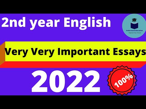 important essay for 2nd year 2022