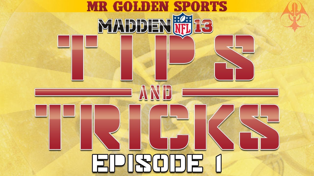 Madden 13-Tips and Tricks Ep.1-TMART ( Tmartn ) Style!