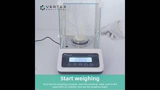 Analytical Balance | High Accuracy 0.1mg & 0.0001g Laboratory Balance with Internal Calibration