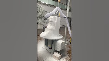 Statue milling with the robot #sprutcamrobot #cadcam #robot #statue #sculpting