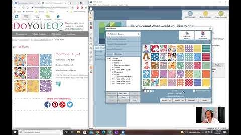 How to Download EQ8 Free Monthly Fabric Swatches