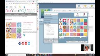 How to Download EQ8 Free Monthly Fabric Swatches