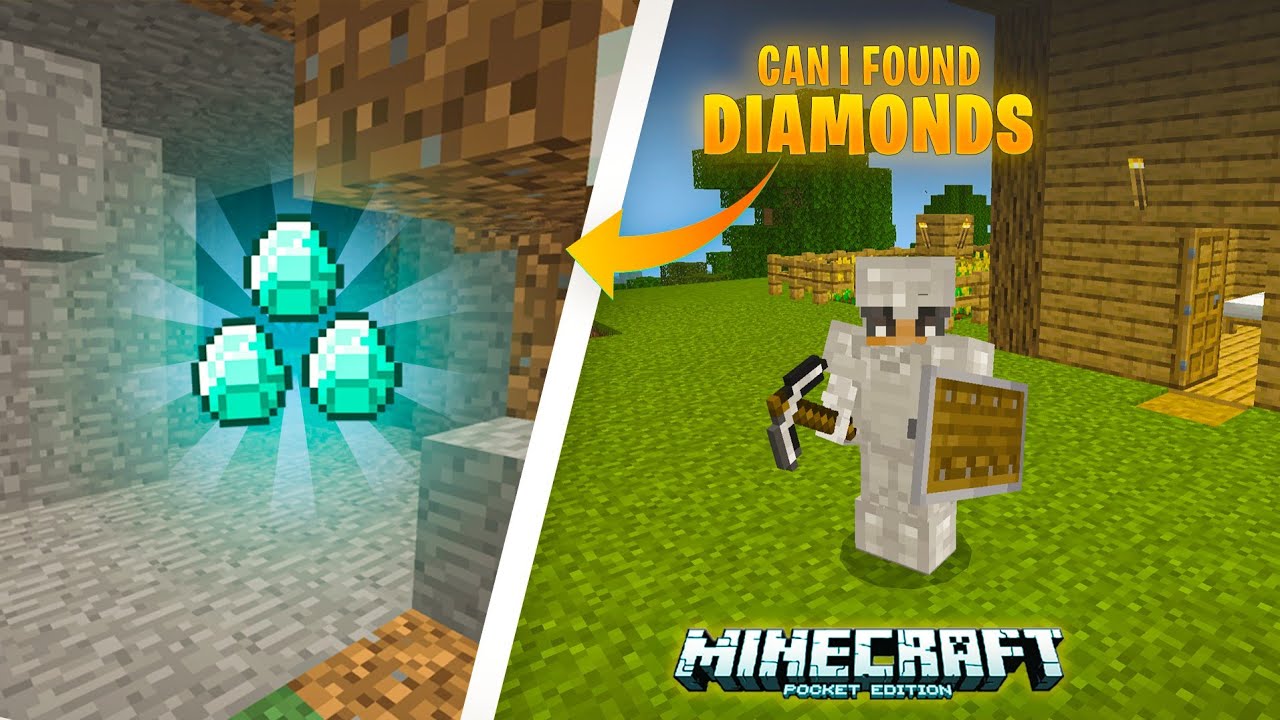 Can I Found Diamonds In Secret Cave Minecraft Pe Survival - YouTube