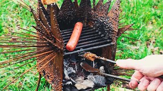 Hotdogs on my own Handmade Grill! -- Hotdog Chef Extraordinaire