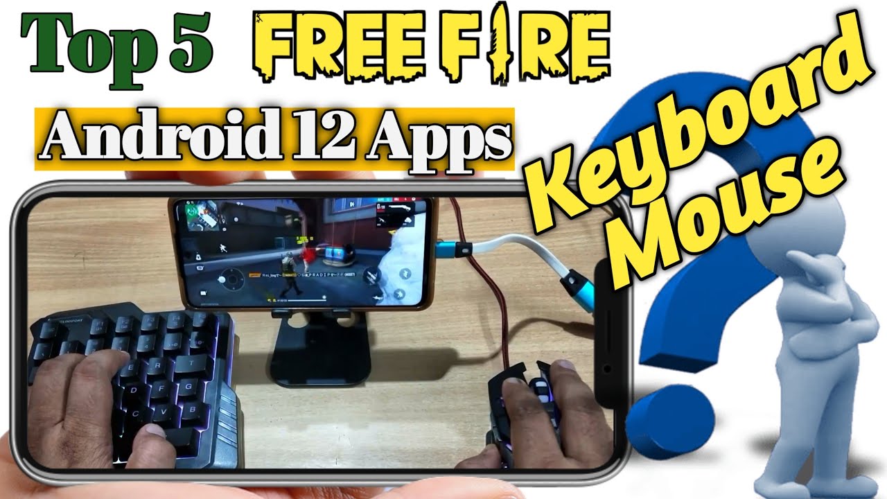 FREE FIRE Keyboard Mouse Android 12 🔥 Top 5 Apps Keymapper Panda/Mantis/TC Games/Flydigi/GeekGamer