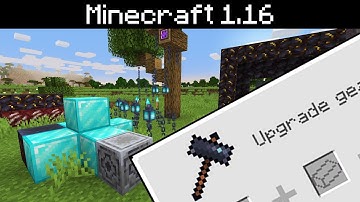 Minecraft 1.16 - Smithing Table UI and Menu Improvements, Loot Changes, New Sounds