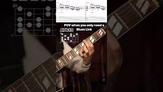 Blues Lick over Chord Changes