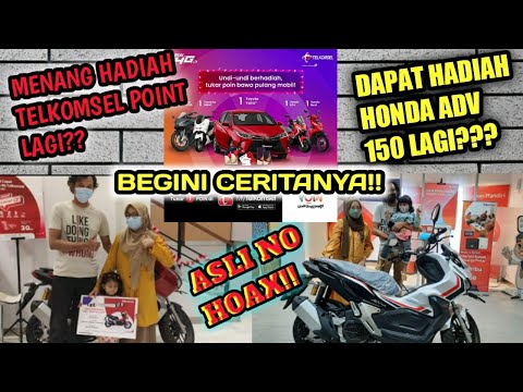 MENANG UNDIAN TELKOMSEL POINT LAGI DAPAT HADIAH MOTOR HONDA ADV 150