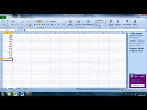 Video: So ändern Sie Zahlen In Buchstaben In Excel