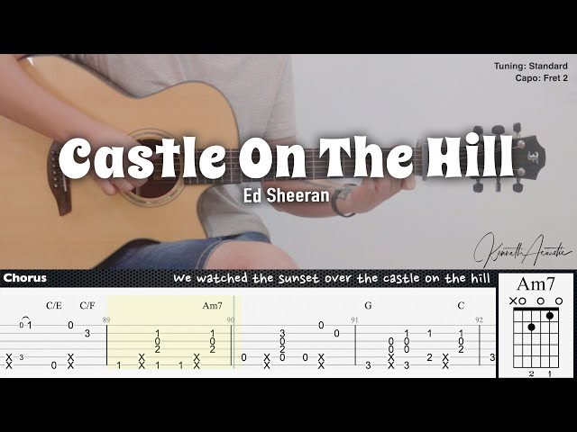 Castle On The Hill - Ed Sheeran | Fingerstyle Guitar | TAB + Chords + Lyrics class=