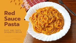 Easy Red Sauce Pasta Recipe - Made with Red Bell Peppers