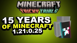 MINECRAFT'S 15TH ANNIVERSARY! Minecraft Bedrock 1.21.0.25 Beta! by ECKOSOLDIER 34,347 views 4 days ago 6 minutes, 15 seconds