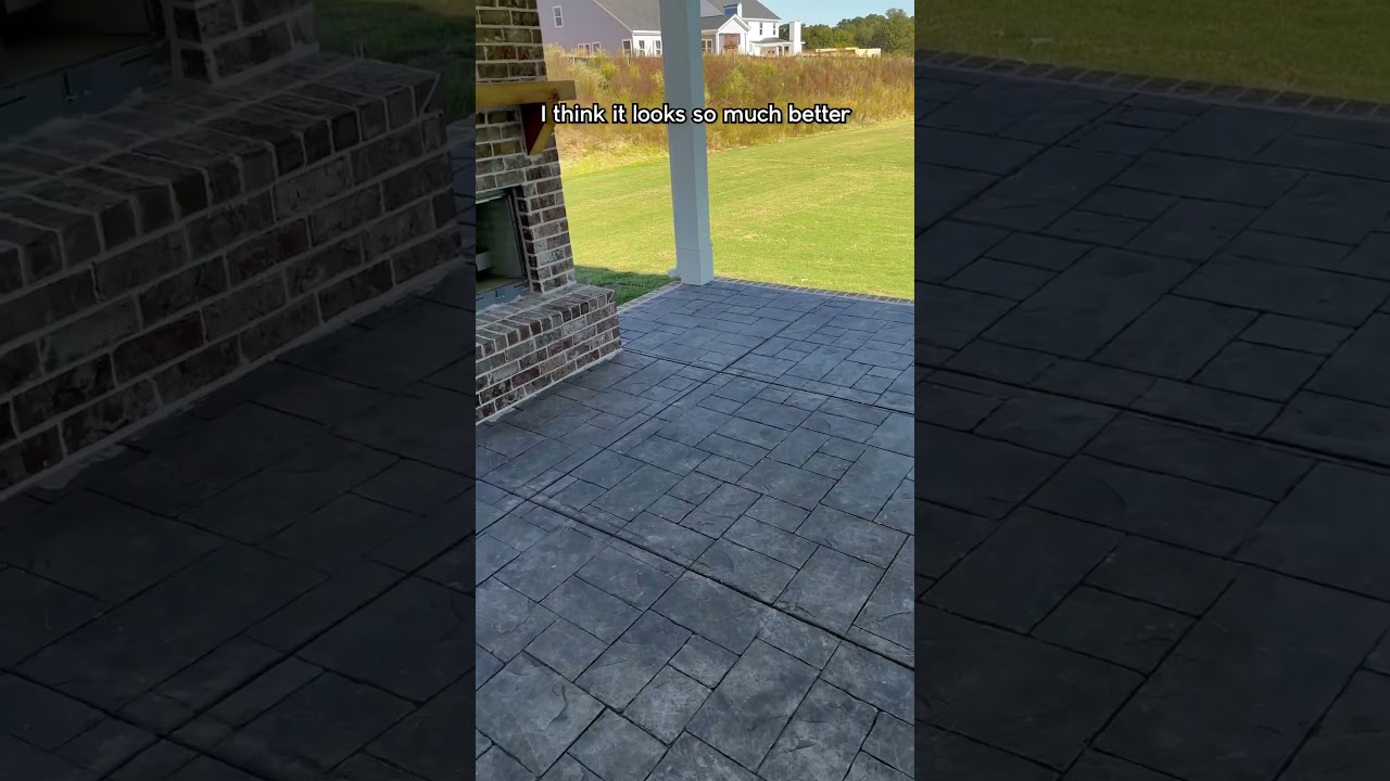 Stamped Concrete on the Porch… 👍 or 👎?