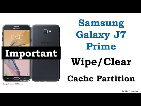 Samsung Galaxy J7 Prime | Wipe or Clear Cache Partition | Important