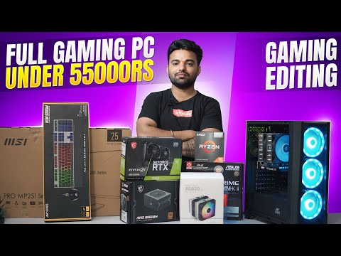Full Gaming Pc Build In Inr 55k (2025) 😍