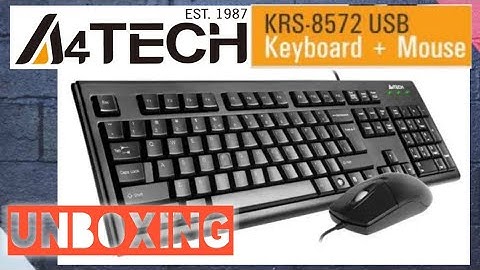 UNBOXING : A4Tech KRS-8572 USB Keyboard and Mouse Combo Kit / KRS-85 / OP-720 /  Best Buy / Cheap