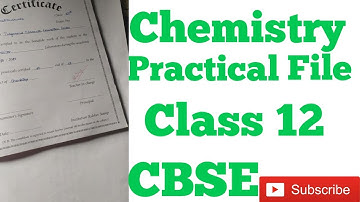 Chemistry experiment file class 12!! 2019-2020 !! How to score full marks in file