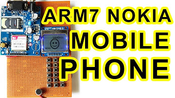 Mobile Phone Calling | LPC2148 ARM7 TDMI | PCD8544 | SIM900A | www.ArnabKumarDas.com