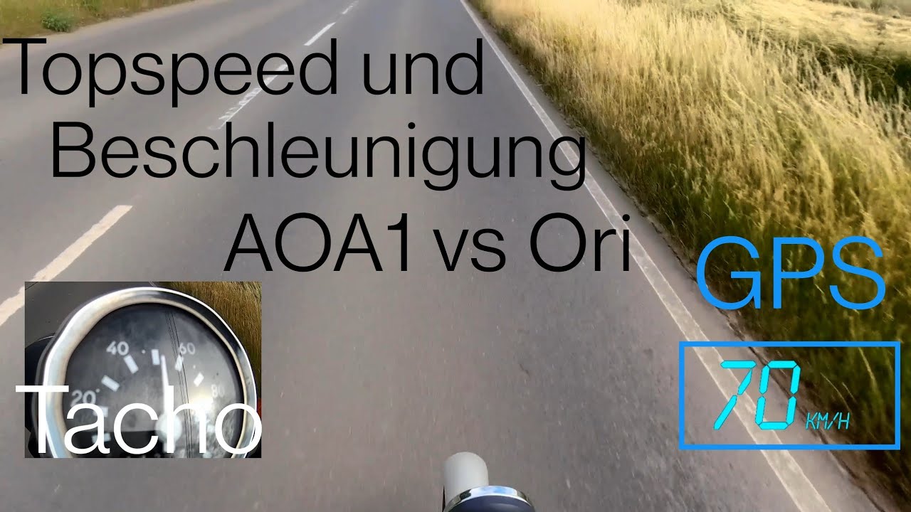 Simson S51 60 ccm Vergleichsfahrt | AOA 1 vs Ori Auspuff | S61Projekt #12