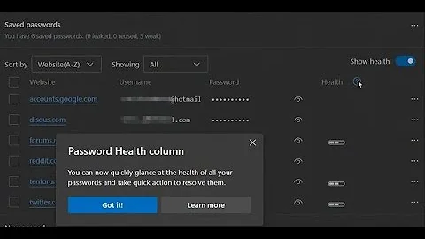 Microsoft Edge is getting a password health monitor