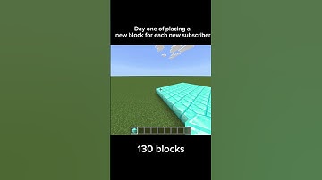 Day one of placing a block for each subscriber #minecraft #minecraftshorts #minecraftmemes