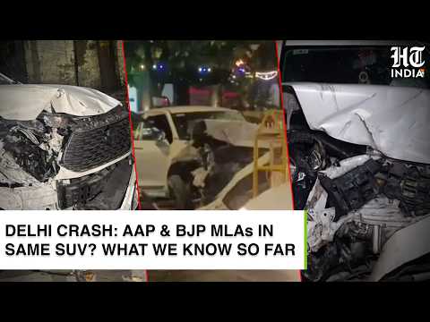 AAP & BJP MLAs Hit in Delhi Crash: How Did a Hatchback Cross The Divider and Hit Their SUV?