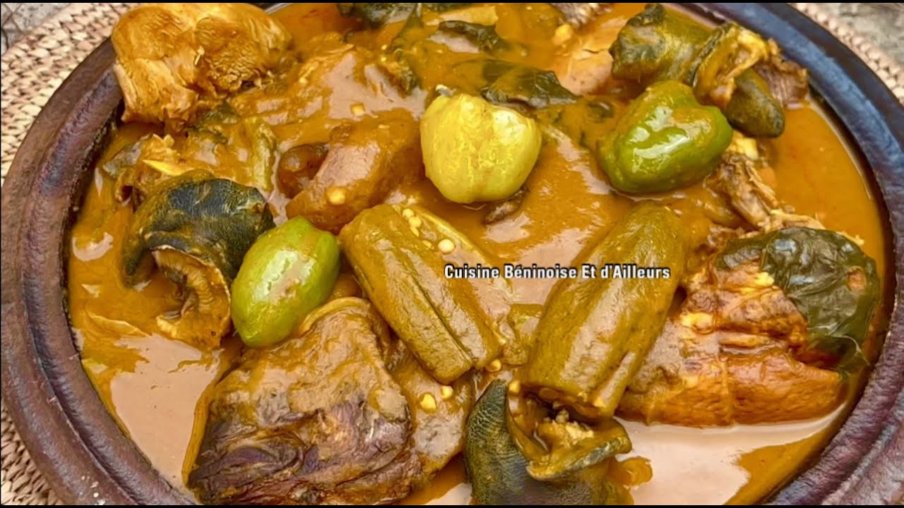 Sauce graine aux feuilles de vernonia et gombo😋