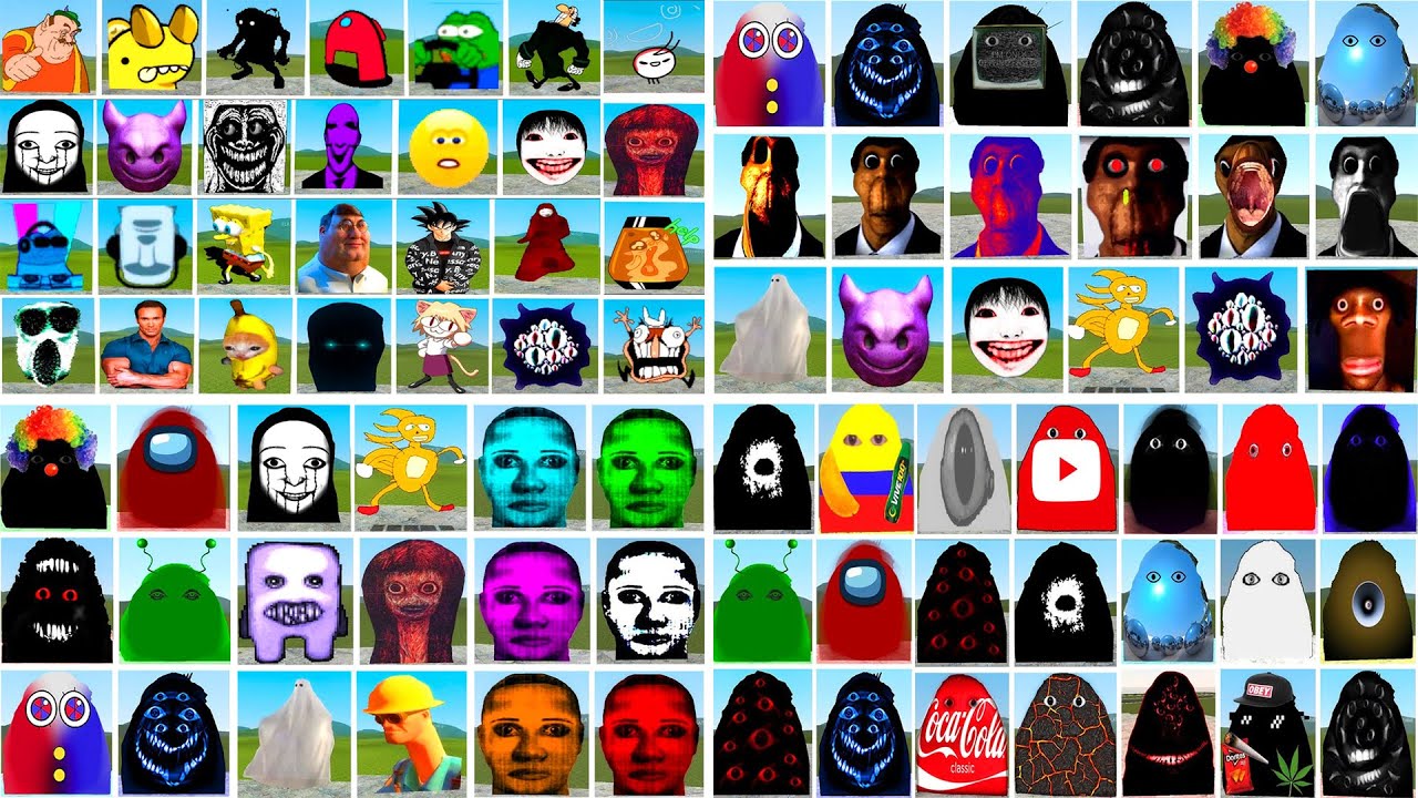 NEXTBOTS от NICO, NEXTBOTS MEME PACK, SELENE DELGADO OBUNGA, JUANDALE PRINGLE Chase me in Garry's...