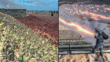 Can Border Wall Hold 1.500.000 Zombies - Ultimate Epic Battle Simulator 2