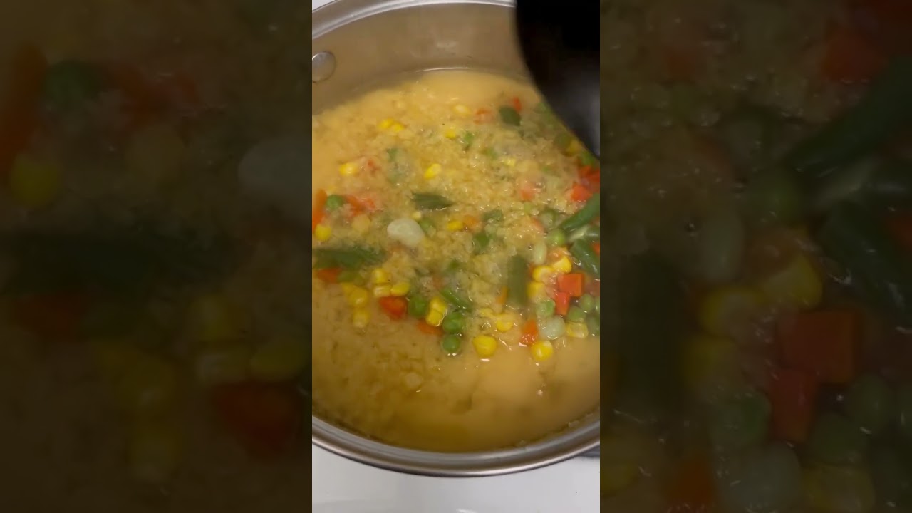Warming and healthy red lentils soup with vegetables, easy and fast to make 