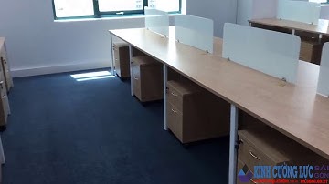 Vách ngăn bàn làm việc bằng kính cường lực | Nhà máy kính cường lực | Hotline: 0966660927