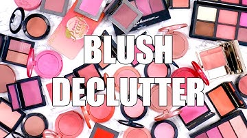 Decluttering Makeup Collection 2017 || Blushes Declutter & Purge