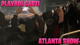 PLAYBOI CARTI NARCISSIST TOUR “STOP BREATHING & ROCKSTAR MADE” @ ATL