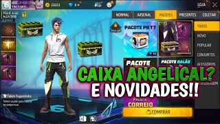 CAIXA ANGELICAL, EVENTO REDENÇÃO 5? BANDEIRÃO, INCUBADORA ALUCINAÇÕES - NOVIDADES FREE FIRE