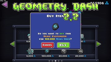 How to use "Music Customizer" (Change the music from Menu and Practice)_Geometry Dash 2.2