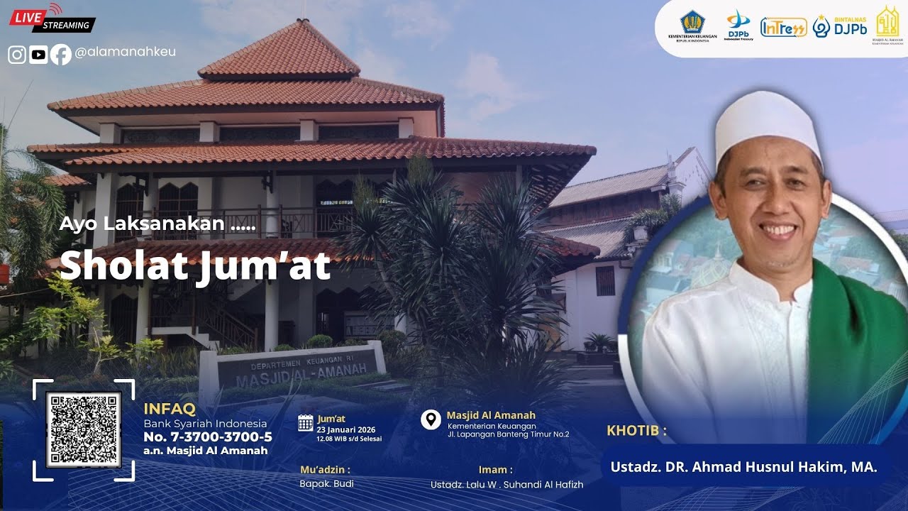 Khutbah Jum'at  ,  Ustadz. DR. Ahmad Husnul Hakim., MA