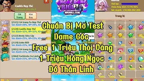 Nro Lậu Mới Nhất Nro Bill Chuẩn Bị Mở Test Dame Gốc Free 1 Triệu Thỏi Vàng Hồng Ngọc Set Thần Linh