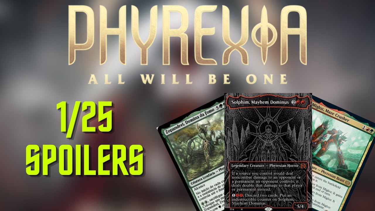 Phyrexia: All Will Be One 1/25 Spoilers - Red Dominus, Green Dominus ...