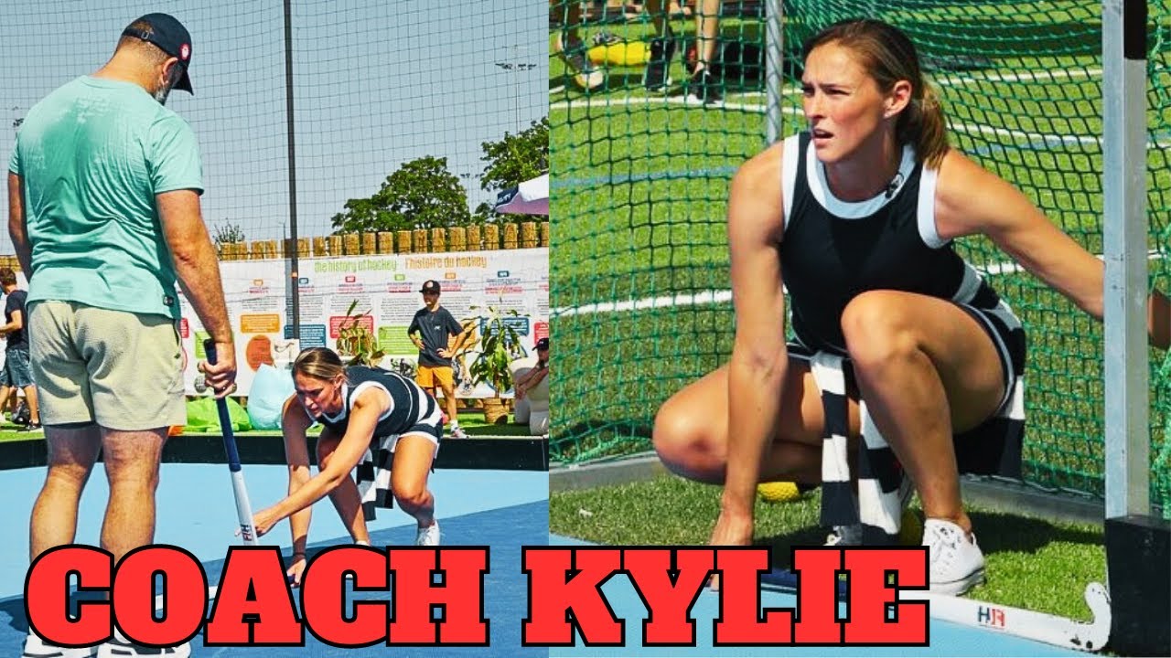 Jason Kelce Gets a Sweaty Field Hockey Lesson from 'Coach' Kylie During