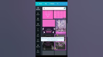 How to find brand color templates in canva #shorts