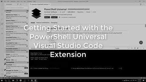 Getting Started with the PowerShell Universal Visual Studio Code  Extension