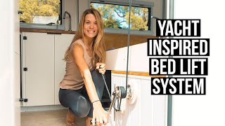 Affordable DIY Bed Lift - Getting Close to THE END OF THE BUILD! DIY Camper/Caravan 36