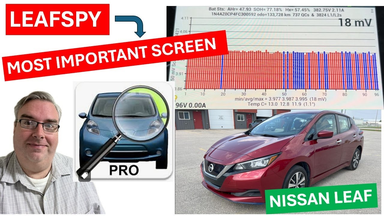 Как читать LeafSpy — самый важный экран — для Nissan Leaf