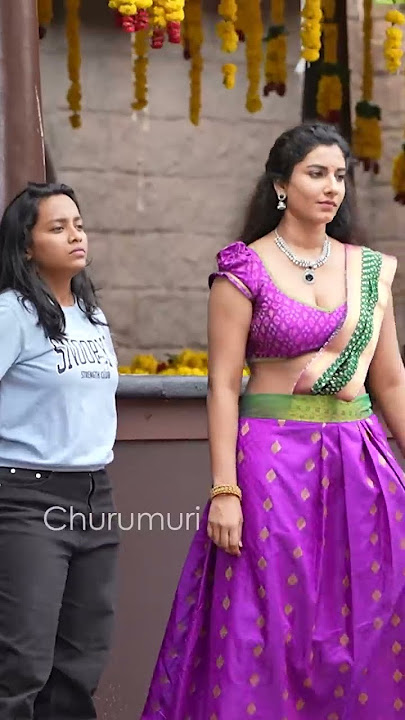 Vishnu Priya on Sets  Dance Practice  #zarizari #maanas #vishnupriya #shorts