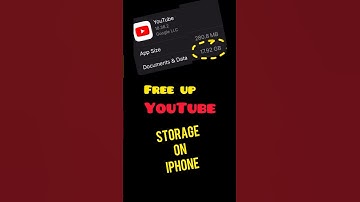 How to clear YouTube storage on iPhone? #iphone #youtube #shorts