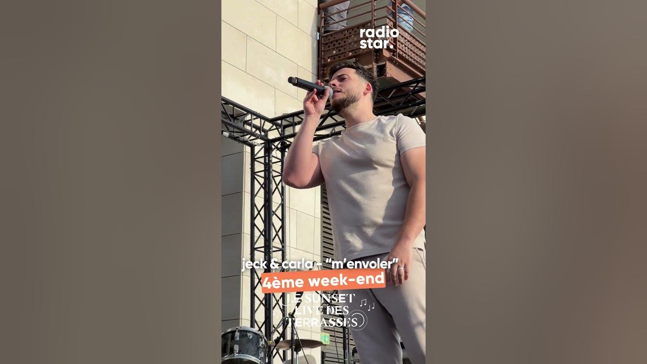 Jeck & Carla interprètent “M’envoler” sur la scène des Sunset Live des Terrasses