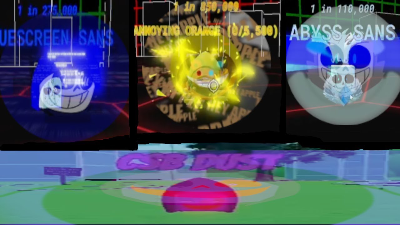 Roblox Crazy Skeleton Randomizer Annoying Orange + 3 others( Csb dust included)