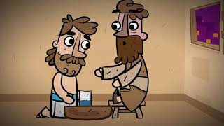 Historias de la Biblia - Jesús le lava los pies a sus discípulos