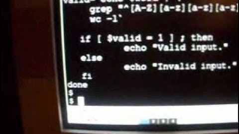 Linux (unix) script using grep for pattern matching.